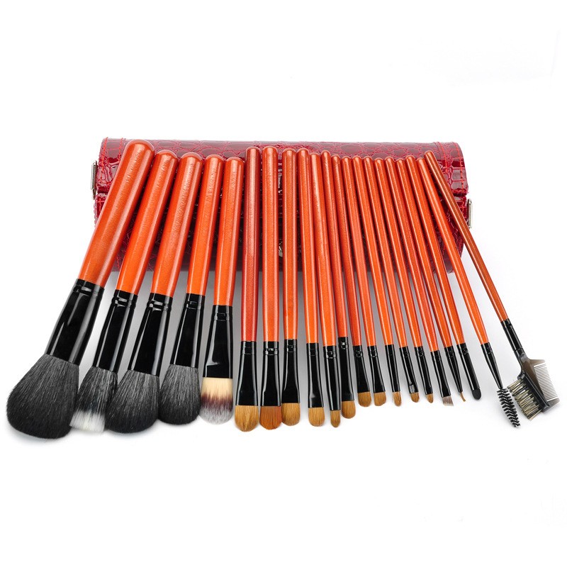 Top Quality 21PCS Barrelled Rosewood Professional Portable Sable Hair