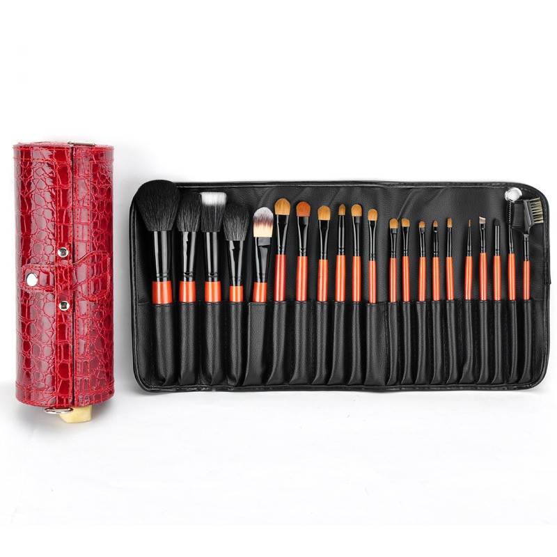 Top Quality 21PCS Barrelled Rosewood Professional Portable Sable Hair