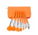 MSQ 9pcs Orange Makeup Brush Set