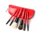 Cerro Qreen 6pcs  Red Mini Makeup Brush Set