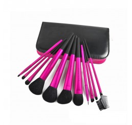 Color Shine 11pcs Rosy&Black Makeup Brush Set