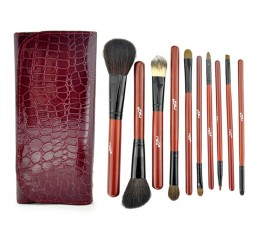 MSQ 10pcs Brown Makeup Brush Set