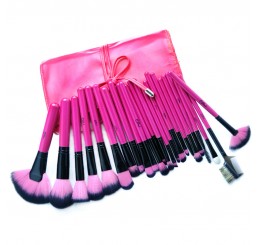 MSQ 24pcs Rosy Makeup Brush Set