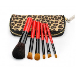 MSQ 6pcs Leopard Makeup Brush Set
