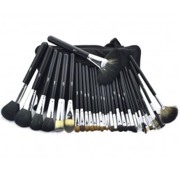 MSQ 32pcs Black Professional Makeup Brush Set