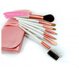 7pcs  Pink Makeup Brush Set