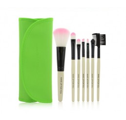  7pcs Green Makeup Brush Set