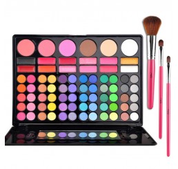 MSQ 78 Colors Eye Shadow Palette +3 PCS makeup brushes