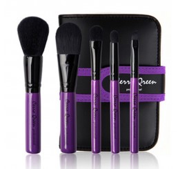 Cerro Qreen 5pcs Purple Mini Makeup Brush Set