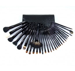 30pcs Senior  Black Makeup Brush Set